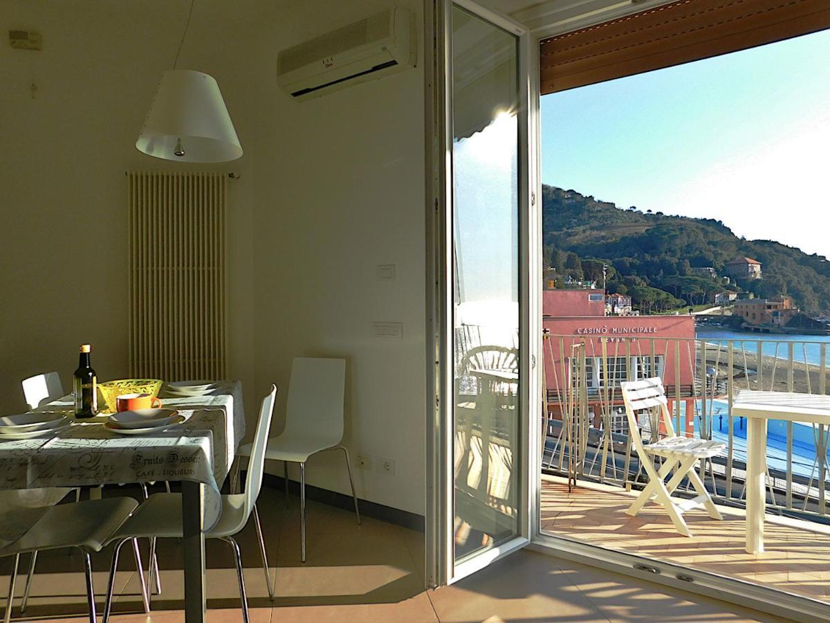 Trilocale Con Meravigliosa Vista Mare, Levanto Bagian luar foto