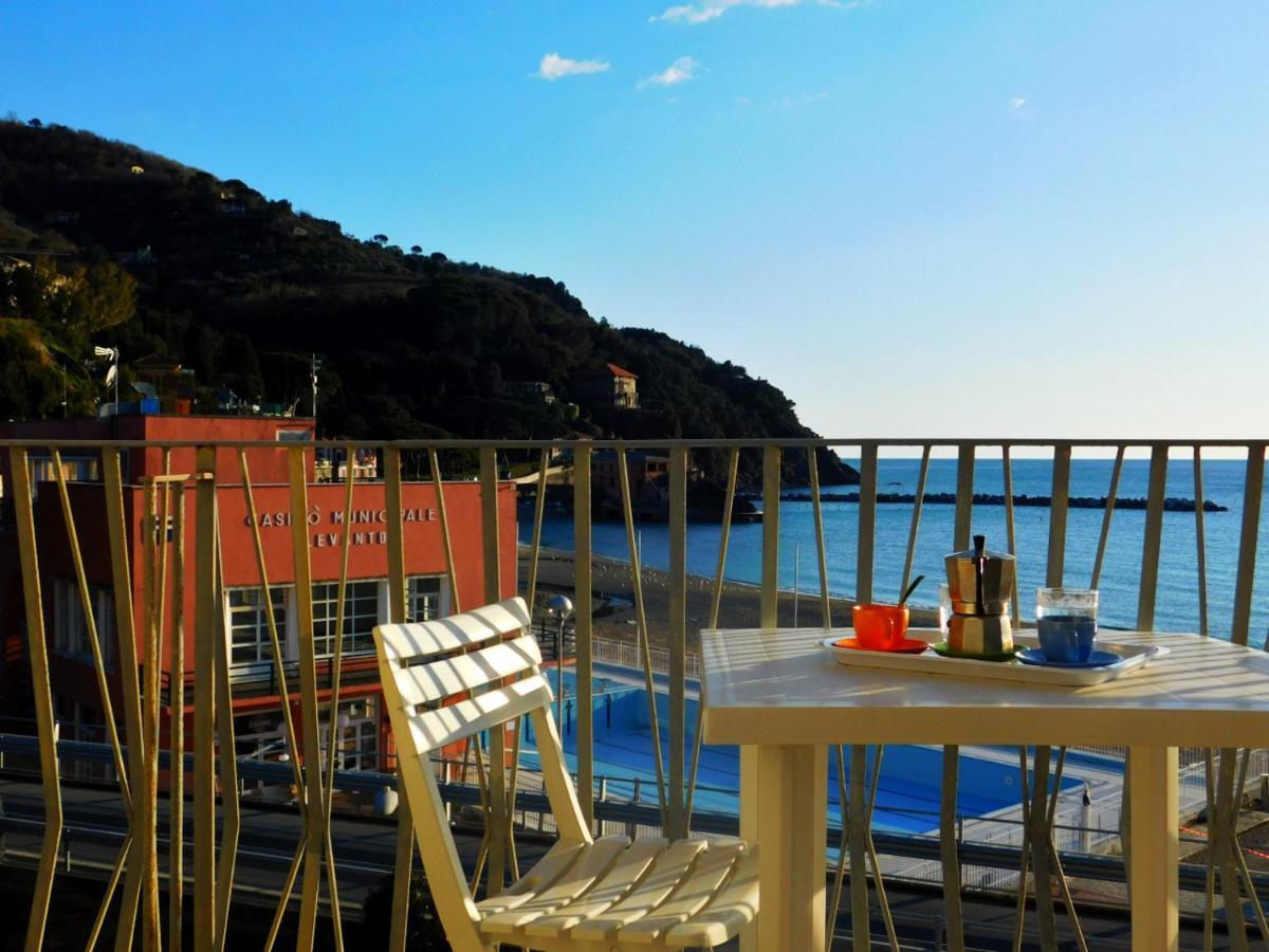 Trilocale Con Meravigliosa Vista Mare, Levanto Bagian luar foto